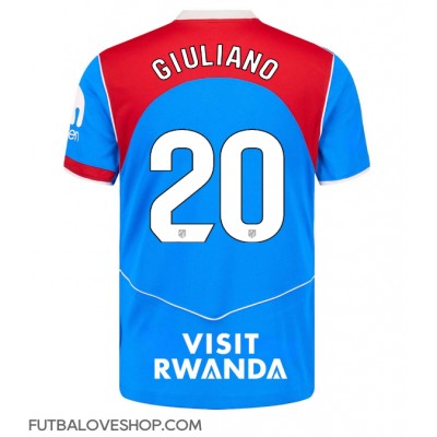 Dres Atletico Madrid Giuliano Simeone #20 Tretina 2025-26 Krátky Rukáv Dres Atletico Madrid Giuliano Simeone #20 Tretina 2025-26 Krátky Rukáv